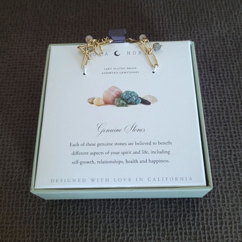 ✨️HP✨️ Luna🌙 Norte Multiple Gemstone Bead Bracelet - NIB - Picture 11 of 16
